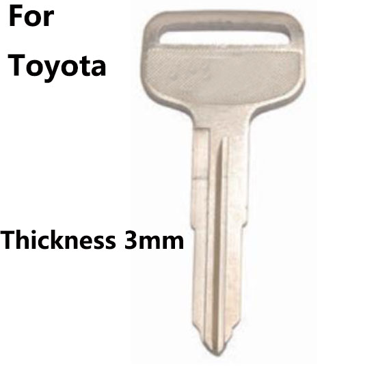 Y081 Blank car keys for Toyota thickness 3mm Right sideBrass metal
