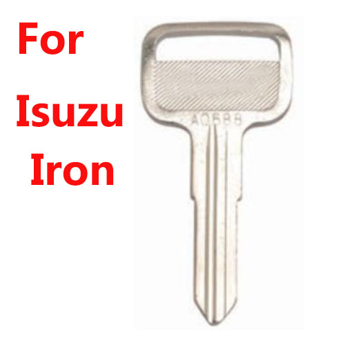 KS089 Iron steel Blank car key isuzuSteel Metal Car key