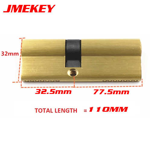 LOCK-32 Brass Door Lock cylinder Lengthened 32.5mm-72.5mm